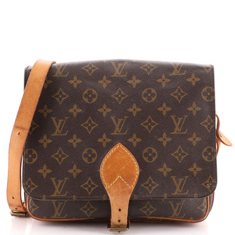 Louis Vuitton Cartouchiere Handbag Monogram Canvas GM