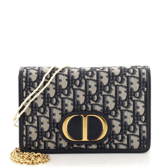 Christian Dior 30 Montaigne 2-in-1 Pouch Oblique Canvas