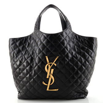 Saint Laurent Icare Shopping Tote Quilted Leather Maxi