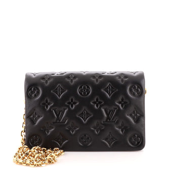 Louis Vuitton Coussin Pochette Monogram Embossed Lambskin