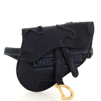 Christian Dior Saddle Belt Bag Camouflage Embroidered Canvas