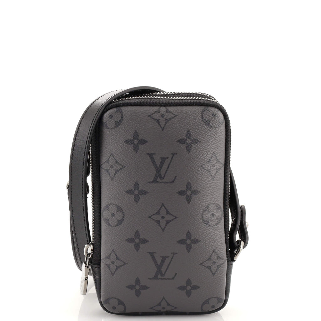 Louis Vuitton, Bags, Louis Vuitton Double Phone Pouch Reverse Monogram  Eclipse Canvas Black