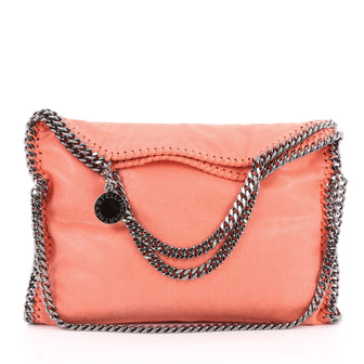 Stella McCartney Falabella Fold Over Bag Shaggy Deer Orange 1968701