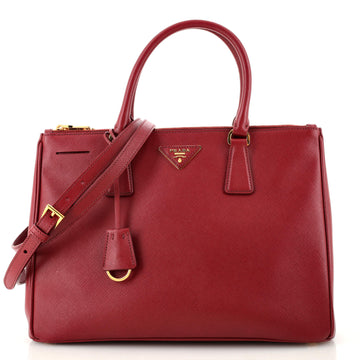 Prada Double Zip Lux Tote Saffiano Leather Medium