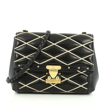 Louis Vuitton Pochette Flap Malletage Leather Black 1969204