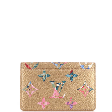 Louis Vuitton Card Holder Limited Edition Garden Monogram Canvas