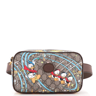 Gucci Disney Donald Duck Belt Bag Printed GG Coated Canvas