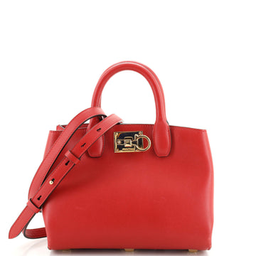 Salvatore Ferragamo Studio Box Satchel Leather Small