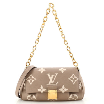 Louis Vuitton Favorite NM Handbag Bicolor Monogram Empreinte Giant