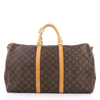 Louis Vuitton Keepall Bandouliere Bag Monogram Canvas 50 Brown 1969401