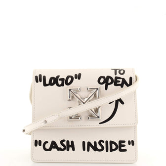 Off White Jitney 0.7 Crossbody Belt Bag Printed Leather