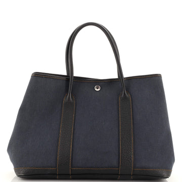 Hermes Garden Party Tote Toile and Leather 36