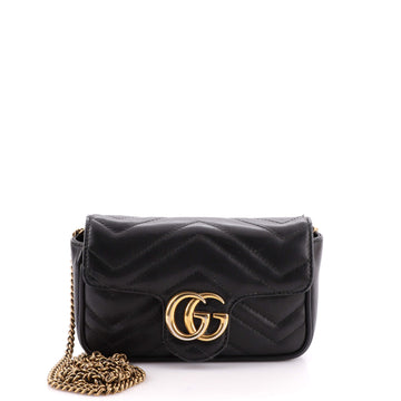 Gucci GG Marmont Flap Bag Matelasse Leather Super Mini