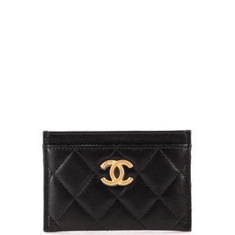 Chanel CC Card Holder Quilted Lambskin