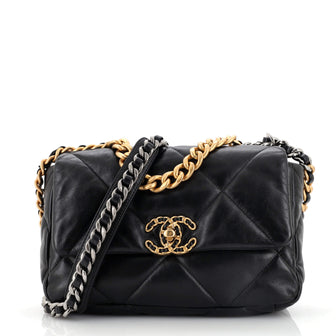 Chanel 19 Flap Bag Quilted Leather Medium