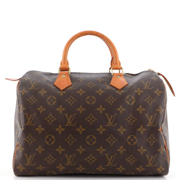 Louis Vuitton Speedy Handbag Monogram Canvas 30