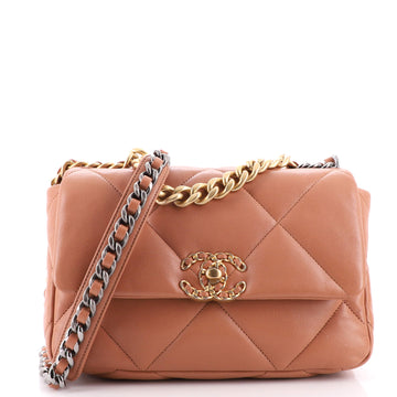 Chanel 19 Flap Bag Quilted Leather Medium