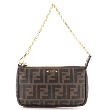 Fendi Chain Pochette Zucca Coated Canvas