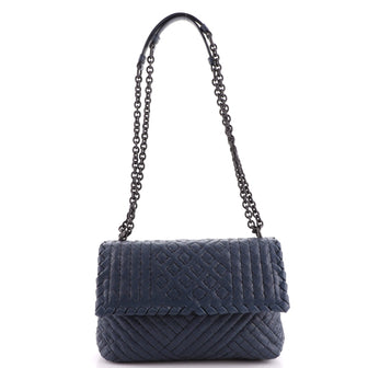 Bottega Veneta Olimpia Crossbody Bag Stitched Intrecciato Nappa Baby