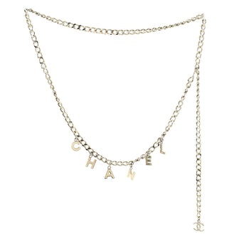 Chanel Logo Charm Chain Belt Metal