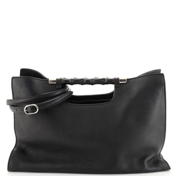 Gucci Bamboo Daily Tote Leather Wide