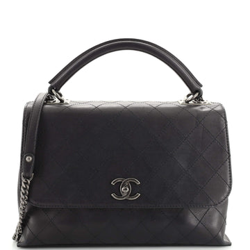 Chanel Urban Luxury Top Handle Bag Quilted Calfskin Medium