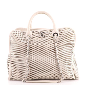 Chanel Up In The Air Convertible Tote Perforated Leather