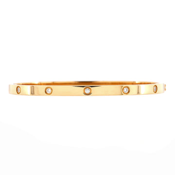 Cartier Love 10 Diamond Bracelet 18K Yellow Gold with Diamonds Small