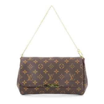 Louis Vuitton Favorite Handbag Monogram Canvas MM Brown 1971401