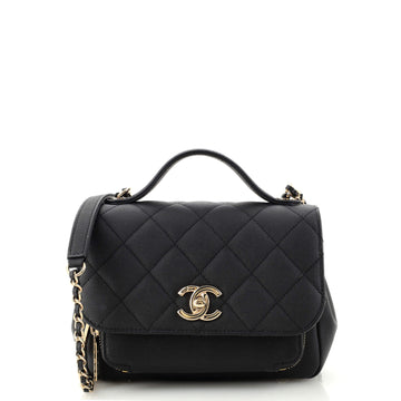 Chanel Business Affinity Flap Bag Quilted Caviar Small