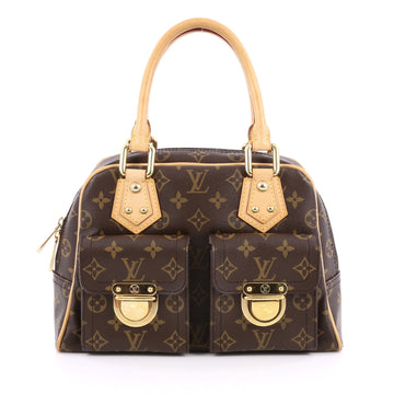 Louis Vuitton Manhattan Handbag Monogram Canvas PM Brown 1971501