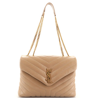Saint Laurent LouLou Shoulder Bag Matelasse Chevron Leather Medium