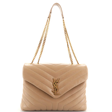 Saint Laurent LouLou Shoulder Bag Matelasse Chevron Leather Medium