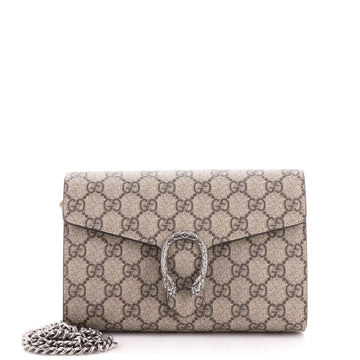 Gucci Dionysus Chain Wallet GG Coated Canvas Small