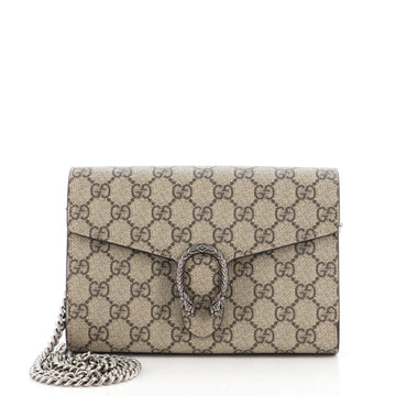 Gucci Dionysus Chain Wallet GG Coated Canvas Small