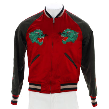 Gucci Men's Reversible Quilted Bomber Jacket Acetate
