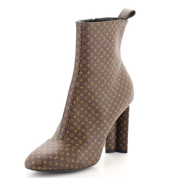Louis Vuitton Women's Silhouette Ankle Boots Nano Monogram Canvas