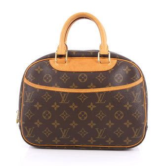Louis Vuitton Trouville Handbag Monogram Canvas Brown 1973401