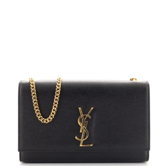 Saint Laurent Classic Monogram Crossbody Bag Grainy Leather Medium