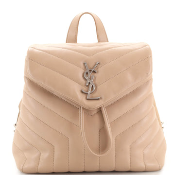 Saint Laurent LouLou Backpack Matelasse Chevron Leather Small