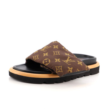 Louis Vuitton Women's Pool Pillow Comfort Mule Sandals Monogram Nylon