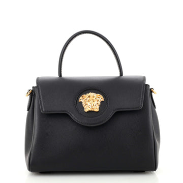 Versace La Medusa Top Handle Bag Leather Medium