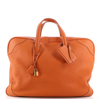 Hermes Victoria Travel Bag Clemence 50