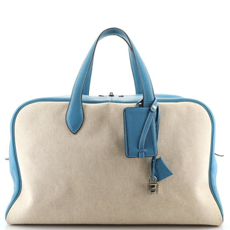 Hermes Victoria Travel Bag Toile 43