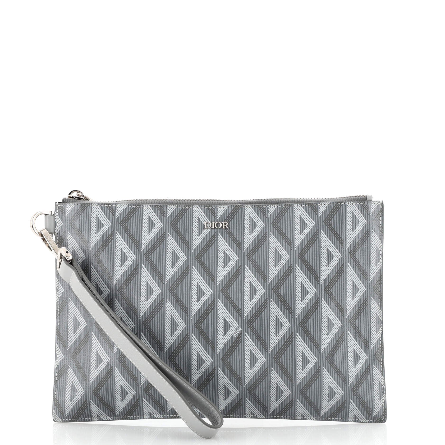 Christian Dior グレー キャミソール 38 Christian Dior A5 Pouch CD Diamond Coated Canvas Gray 19745524