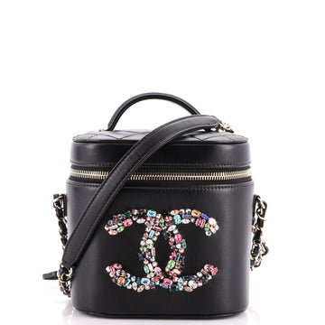 Chanel Giant Crystal Mania Vanity Case Lambskin