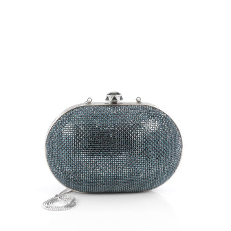 Judith Leiber Minaudiere Crystal Medium Blue 1974603