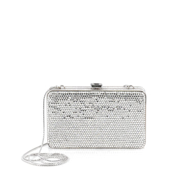 Judith Leiber Minaudiere Crystal Small Silver 1974605
