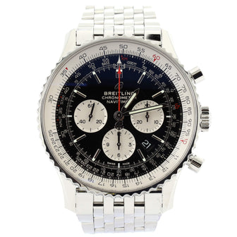 Breitling Navitimer B01 Chronograph Automatic Watch Stainless Steel and Leather 46