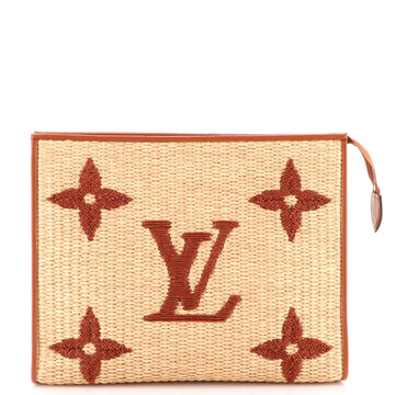 Louis Vuitton Toiletry Pouch Monogram Giant Raffia 26